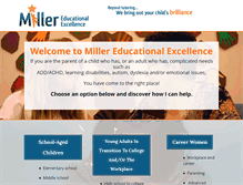 Tablet Screenshot of millereducationalexcellence.com